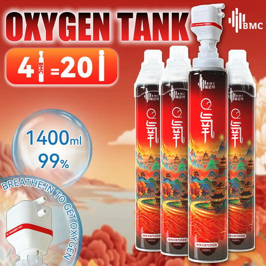 Smart Oxygen Tank Inductive Intelligent Oxygen Supply 1.4L Oxygen Cylinder High-Altitude Breathing Anti Hypoxia Travel Hiking