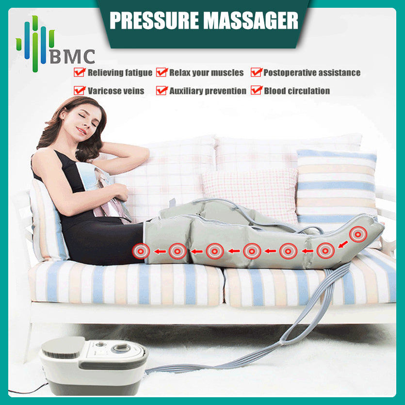 Air Pressure Leg Arm Massager Release Edema Varicosity.