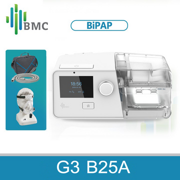 BMC G3 B25A BPAP Bi-level CPAP Machine with Humidifier and Full Face Mask